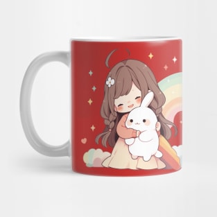 girl rabbit Mug